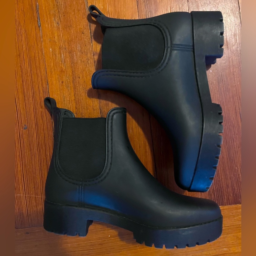 Jeffery Campbell Cloudy Rain Booties (like new!!)